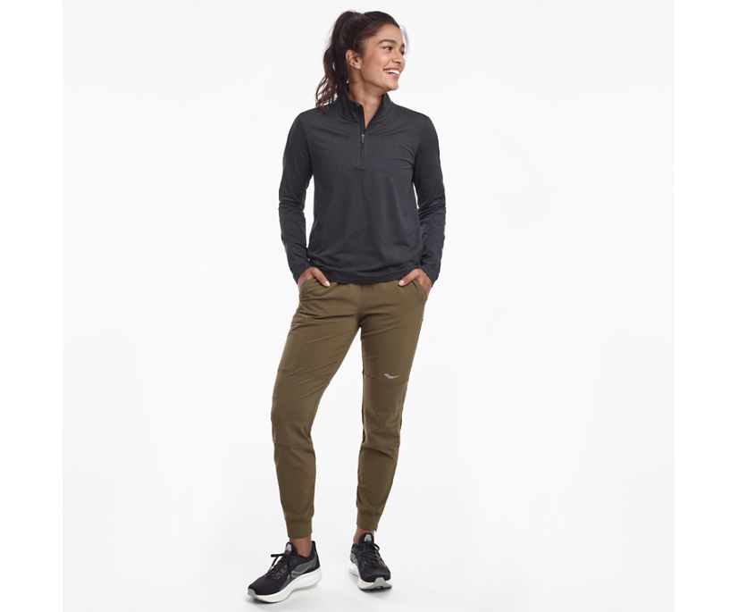 Saucony Sunday 1/4 Zip Women's Jackets Black | Canada 340WNBY